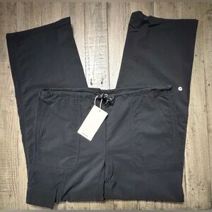 NWT HALARA Women’s Double Toggle Drawstring Pocket Cargo Casual Pants XS Black